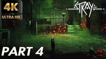 STRAY PS5 60 FPS Walkthrough Gameplay Part 4 - Slums Part 2 | Dead End!