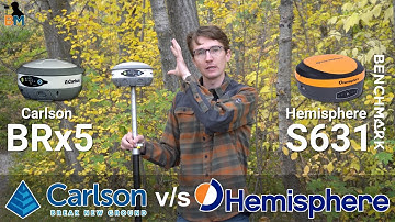 Hemisphere S631 Head to Head with the Carlson BRx5 | Bench Mark