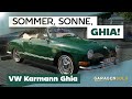 Italienisches Design Deutsche Technik VW Karmann Ghia Einbecker Oldtimertage Garagengold