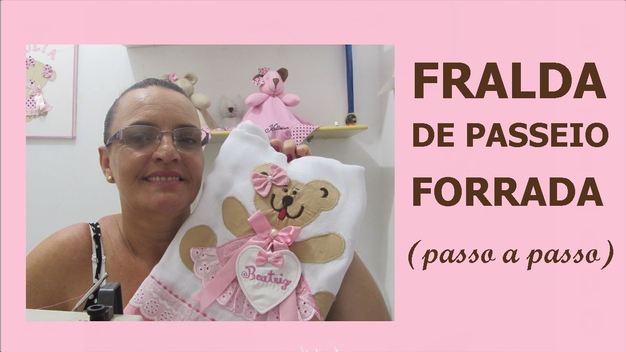 COMO FAZER FRALDA DE PASSEIO FORRADA ( Passo a Passo)