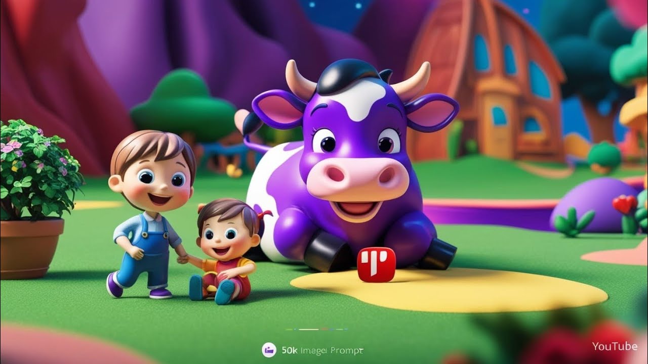 "Unlock the Mystery: The Catchy Purple Cow Song That Everyone is Talking About! 🐄💜"