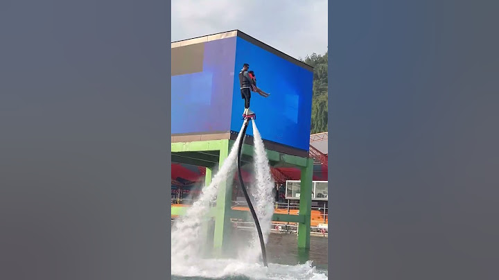 Flyboard ride is so fun 🤪😚✌️ #amusementpark #adventure #flyboard #bluesilver