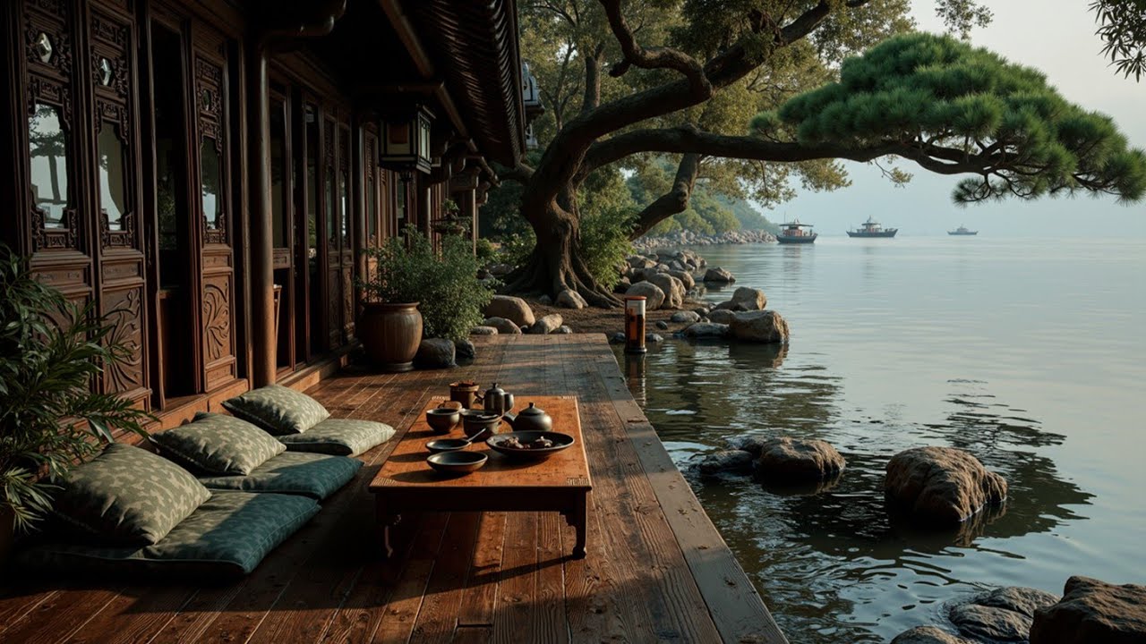 Традиционные азиатские медитационные мелодии и мирные сцены