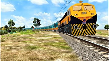 [DANGEROUS] HUMSAFAR EXPRESS ON A VERY DANGEROUS CARVE || MSTS OPEN RAILS || INDIAN RAILWAYS