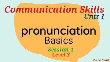 Pronunciation Basics(Session 4)11th Class