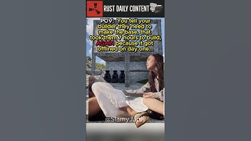 The builders pain is real #shorts   #rust  #rustshorts  #gaming  #funny