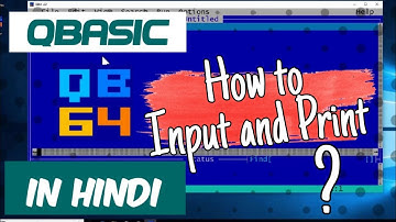 How To Create Comment In Qbasic !! How To Input and Print Value in Qbasic