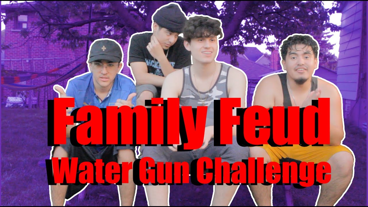 Family Feud Water Gun Challenge ft. Sam Ramos
