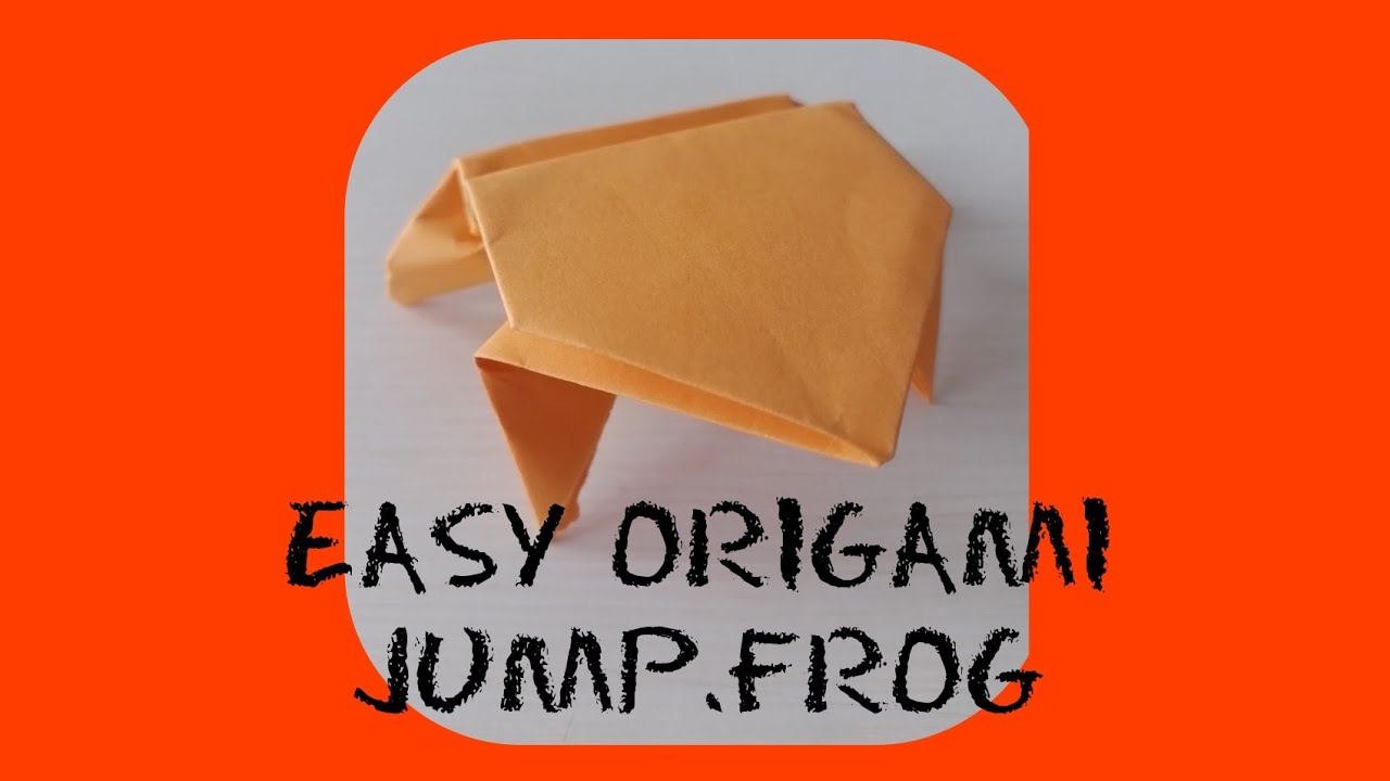 Super Easy Origami Jumping Frog. YouTube