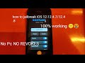 How To Jailbreak iOS 12.4.6/12.4.7 & 12.4.8 NO PC/COMPUTER NO REVOKES| Rootless Jailbreak updated!