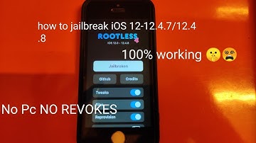 How To Jailbreak iOS 12.4.6/12.4.7 & 12.4.8 NO PC/COMPUTER NO REVOKES| Rootless Jailbreak updated!