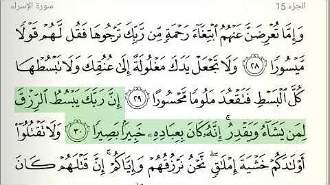 القران الكريم الجزء 15 ناصر القطامي