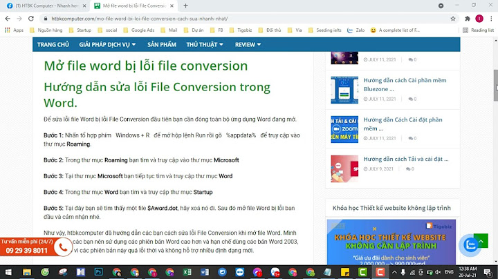 Không mở được file word lỗi convert file năm 2024