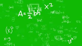 Math Equations Green Screen Effect With Sound Maths Green Screen