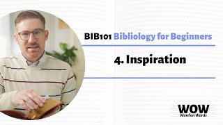 BIB101 Lesson 04: Inspiration