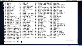List, Create, Delete and Modify Storage Partitions