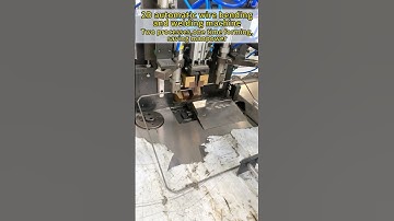 2D automatic wire bending and welding machine #bendingmachine #wirebending #buttwelding