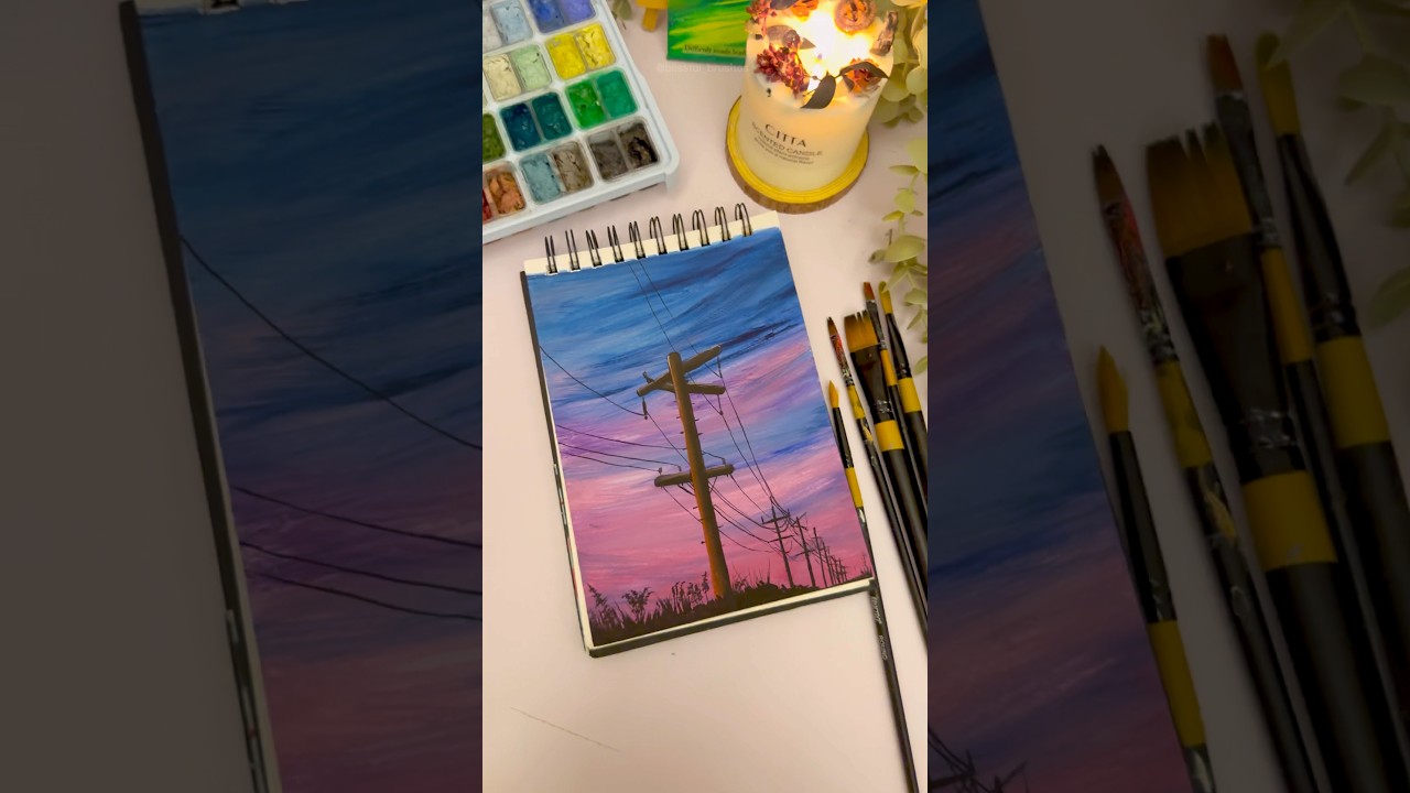 Easy gouache art tutorial for 