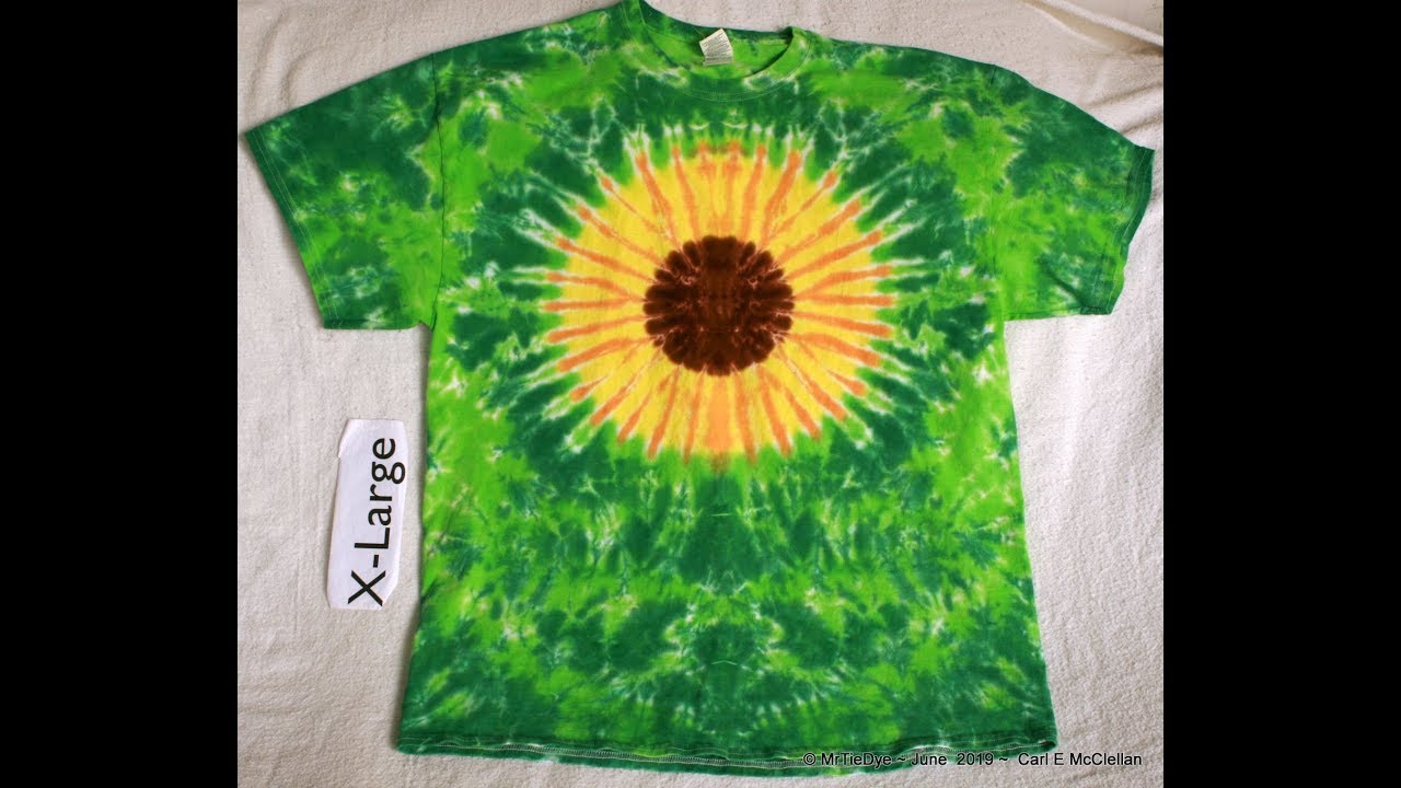 Tie Dye A Sunflower Tee YouTube Tie Dye A Sunflower Tee YouTube