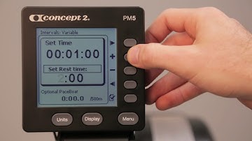 Setting Up a Variable Interval Workout on a Concept2 Indoor Rower or SkiErg