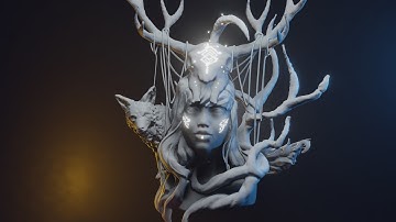 Blender 2.8 Speed sculpt - Spirit - EEVEE