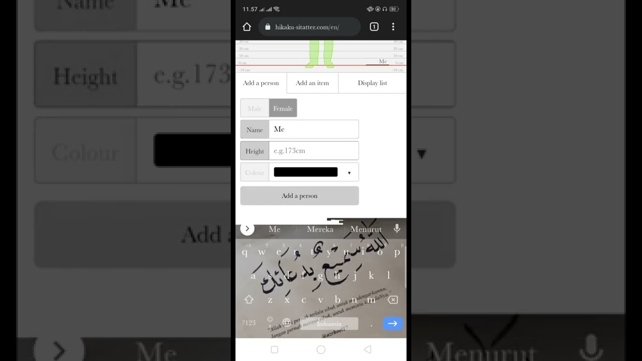 Tutorial Trend Height comparison chart || Versi Sama Doi/Kakak/Bestie/Ortu/Dll Sabi lah dicoba !!!
