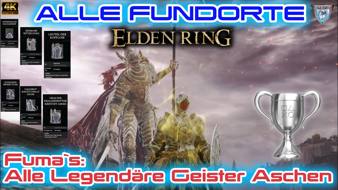 Elden Ring⚔️𝗔𝗹𝗹𝗲 𝗟𝗲𝗴𝗲𝗻𝗱𝗮̈𝗿𝗲𝗻 𝗚𝗲𝗶𝘀𝘁𝗲𝗿 𝗔𝘀𝗰𝗵𝗲𝗻❗(alle Fundorte)⚔️[4K-Ger]