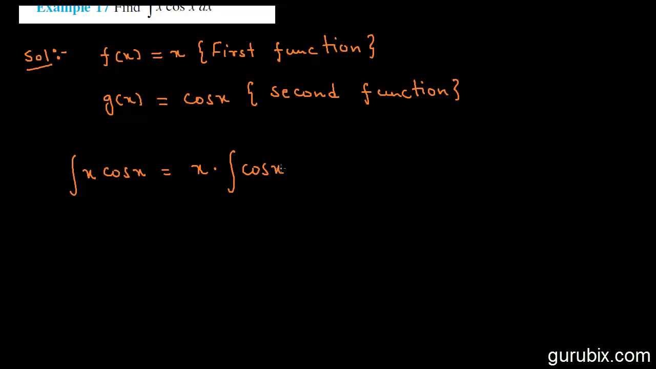 Hindi Integration by Parts Integrals Ch 7 CBSE