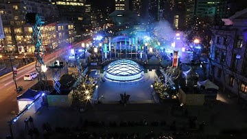 Robson Square Light Show - Ignite the Dream!