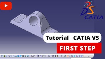 First step in CATIA V5 - Palier de guidage -Tutorial basic part design for beginners 6