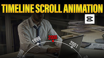 How To Create A Timeline Scrolling Animation in CapCut PC | Years Timeline Animation