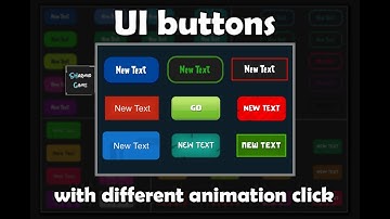 UI buttons - different animation click in unity