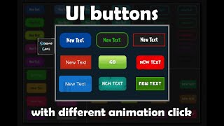 UI buttons - different animation click in unity