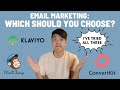 Which Email Marketing Platform Is Best for Small Businesses? MailChimp vs Klaviyo vs ConvertKit