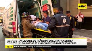 Accidente de tránsito deja un herido Accidente de tránsito deja un herido