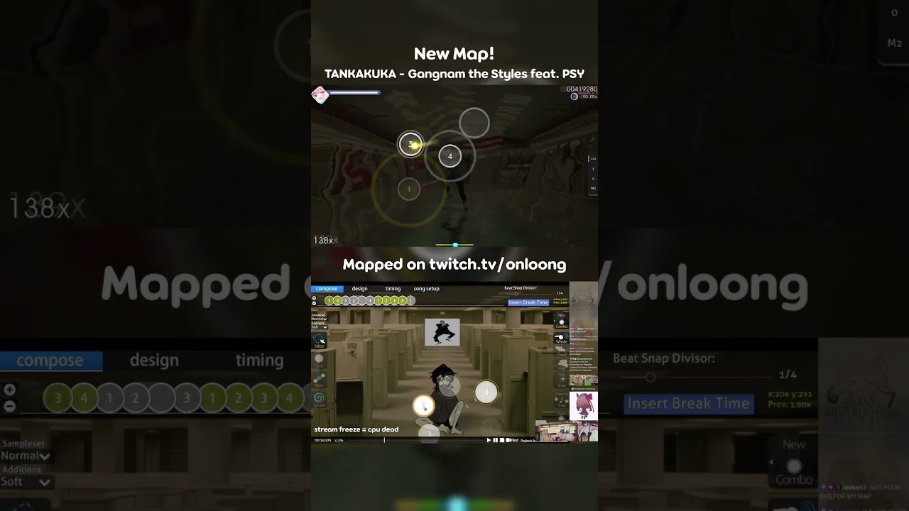 #osu Mapping TImelapse | Looping The Rooms (Gangnam Style Remix)