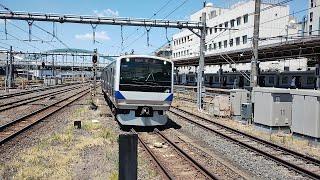 【E531系K408編成  東大宮出場回送】E531系0番台ｶﾂK408編成が回送電車として大宮駅3番線を入線するシーン（回9552M）2025.7.29
