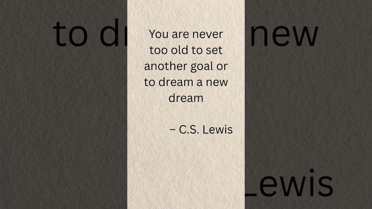 Never too old for a new goals. 