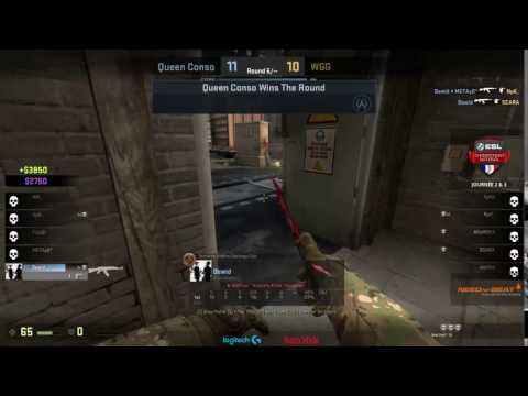 Dewid fait une brochette et permet une petite avance au score #ESLCN #CSGO
