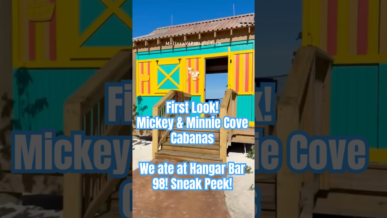 ✨Preview Mickey & Minnie Cove Cabana Tour! Soft opening Hangar Bar 98! We had lunch. FIRST LOOK!