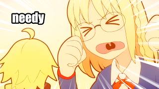 Ayaka Argues With Saber Fatestrange Fake