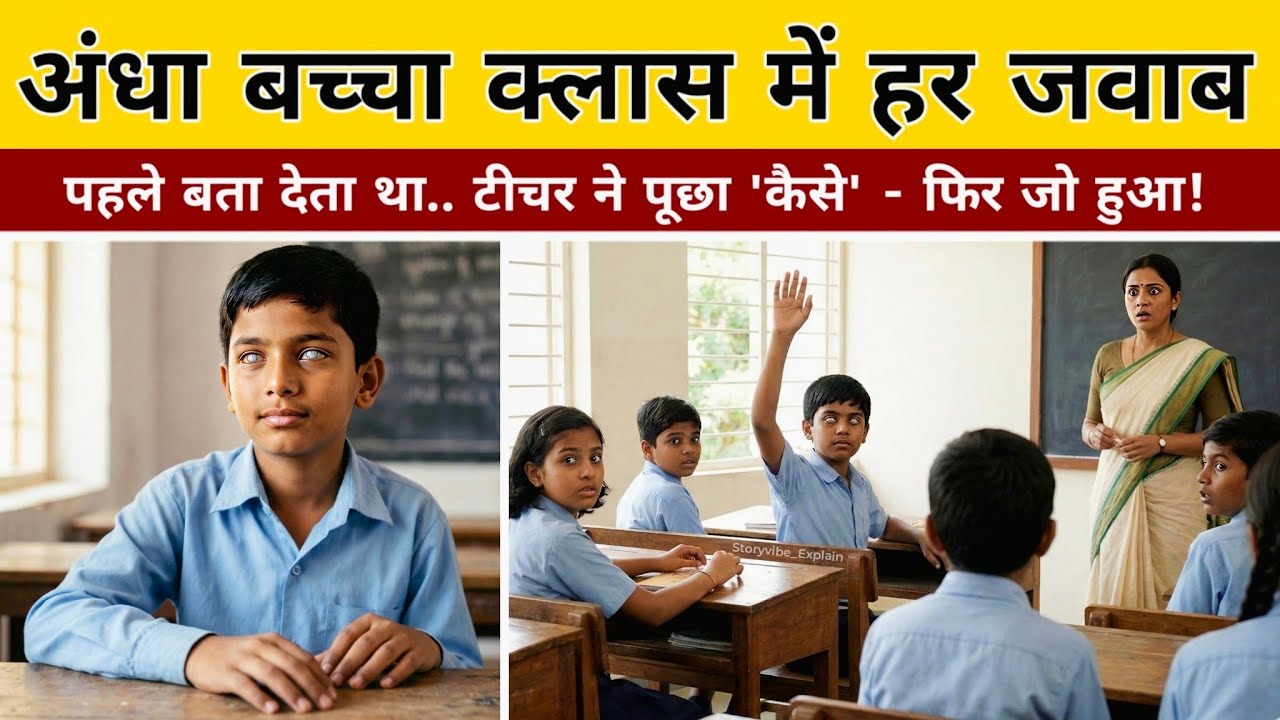 अंधा बच्चा क्लास में हर जवाब पहले बता देता था.. टीचर ने पूछा 'कैसे' - फिर जो हुआ! | Emotional Story