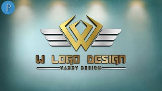 W texture logo design on pixellab-professional logo design[Vandy Design]