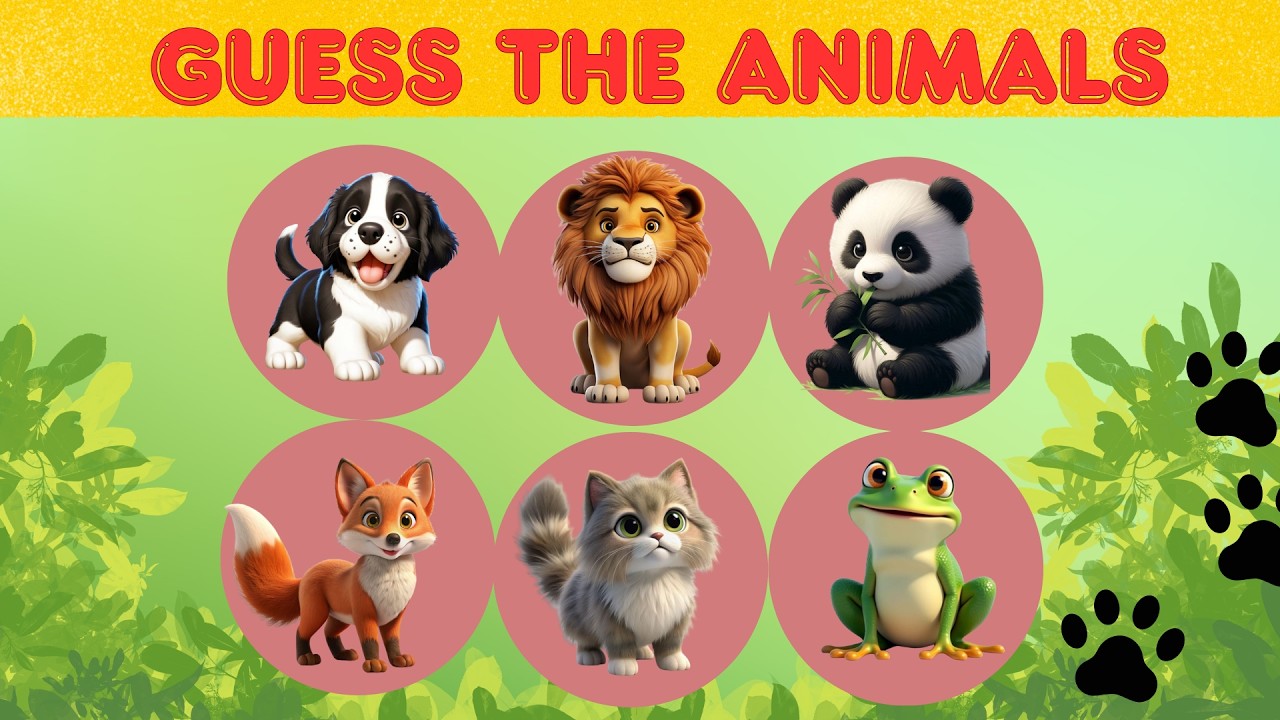 Which Animal Is This? 🐾 Guess the Animal Game for Kids! 🧠🎉 - YouTube