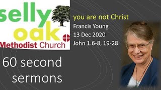 You are not Christ - 60 second sermon