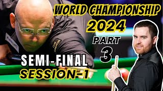 : Stuart Bingham vs Jak Jones Semifinal | World Championship Snooker 2024 | Session 1 - Part 3
