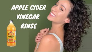 Apple Cider Vinegar Rinse for Healthy Hair & Scalp (plus my curly hair wash routine!)