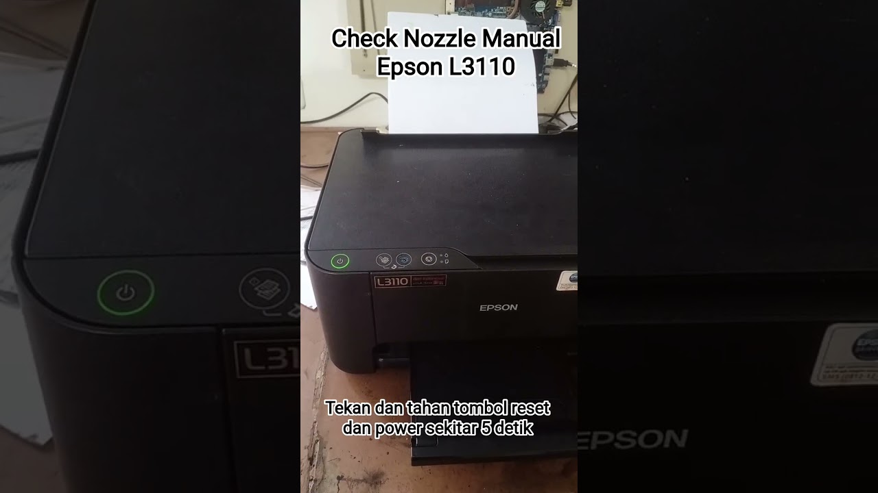Check Nozzle Manual Epson L3110