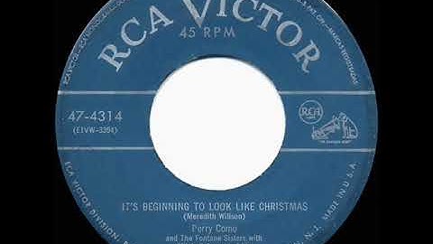 1st RECORDING OF: It’s Beginning To Look A Lot Like Christmas - Perry Como & Fontane Sisters (1951)