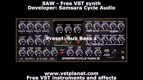 SAW - Free VST synth - vstplanet.com